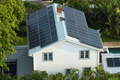 Rooftop Solar Panel Setup
